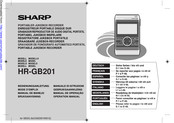 Sharp HR-GB201 Gebruiksaanwijzing