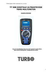 Turbo TT 988 Handleiding