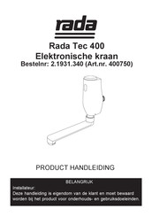 Rada Tec 400 Handleiding