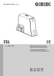 Bandini Industrie GiBiDi SL 344 Instructies Voor Installatie