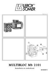Leroy Somer MULTIBLOC Mb 2101 Installatie En Onderhoud