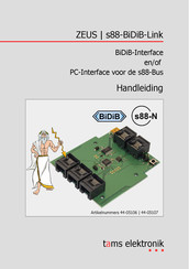 tams elektronik s88-BiDiB-Link Handleiding