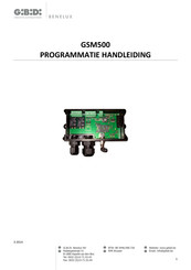 GiBiDi GSM500 Programmeerhandleiding