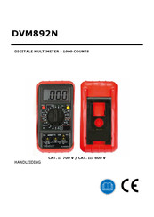 Velleman DVM892N Handleiding