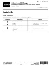 Toro Groundsmaster 3300 Series Installatie-Instructies