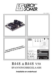 Leroy Somer R448 V50 Installatie En Onderhoud