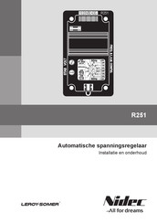 Nidec Leroy-Somer R251 Installatie En Onderhoud