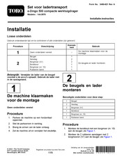Toro e-Dingo 500 Installatie-Instructies