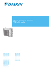 Daikin RXA50B5V1B8 Uitgebreide Handleiding Voor De Installateur