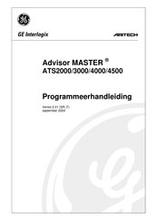 GE Advisor Master ATS3000 Series Programmeerhandleiding