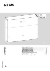 Bosch MS 200 Installatie-Instructie Voor De Vakman