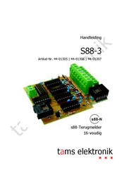 tams elektronik S88-3 Handleiding