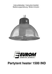 EUROM Partytent heater 1500 IND Instructieboekje