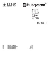 Husqvarna DE 130 H Gebruiksaanwijzing