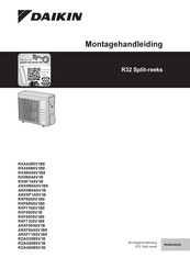 Daikin RXA50B5V1B8 Montagehandleiding