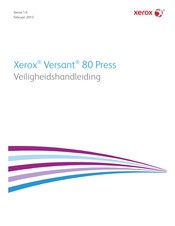 Xerox Versant 80 Press Bedienings- En Veiligheidshandleiding