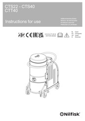 Nilfisk CTT40 Gebruikershandleiding