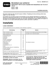 Toro 03408 Installatie-Instructies