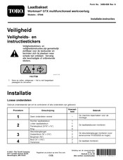 Toro Workman GTX Installatie-Instructies