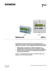 Siemens AZL2 Series Handleiding