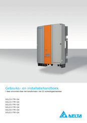 Delta SOL2.5-1TR1-G4 Gebruiksaanwijzing