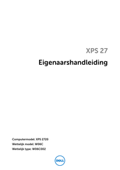 Dell XPS 27 Handleiding