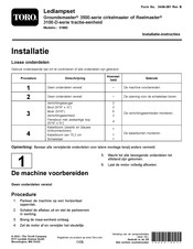 Toro Reelmaster 3100-D Installatie-Instructies