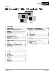 Danfoss ECL Comfort 296 Handleiding