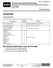 Toro Workman UTX Installatie-Instructies