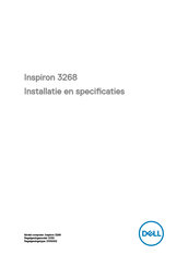 Dell Inspiron 3268 Installatiehandleiding