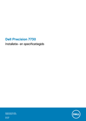 Dell Precision 7730 Installatiehandleiding