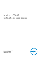 Dell Inspiron 17-5767 Installatiehandleiding