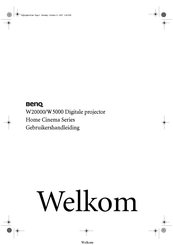 BenQ Home Cinema W5000 Gebruikershandleiding