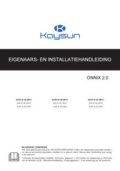 Kaysun KAE-S 35 DR9 Installatiehandleiding