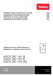 Amica KGCR 387 101 R Gebruiksaanwijzing