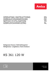 Amica KS 361 120 W Gebruiksaanwijzing