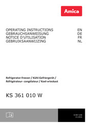 Amica KS 361 010 W Gebruiksaanwijzing