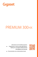 Gigaset PREMIUM 300HX Gebruiksaanwijzing