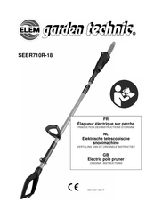 Elem Garden Technic SEBR710R-18 Instructies