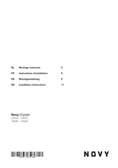 Novy Crystal 26082 Montage-Instructies