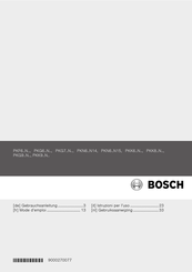 Bosch PKN6 N15 Series Gebruiksaanwijzing