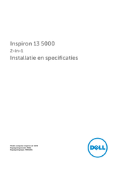 Dell Inspiron 13-5378 Installatiehandleiding