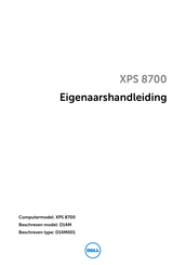 Dell XPS 8700 Handleiding