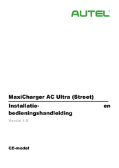 Autel MaxiCharger AC Ultra Street Installatie- En Bedieningshandleiding