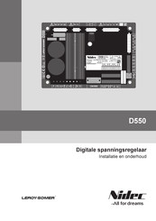 Leroy Somer Nidec D550 Installatie En Onderhoud