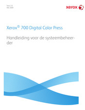 Xerox 700 Digital Color Press Handleiding