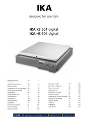 IKA HS 501 digital Handleiding