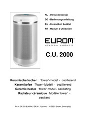 EUROM C.U. 2000 Instructieboekje