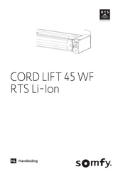 SOMFY CORD LIFT 45 WF RTS Li-Ion Handleiding