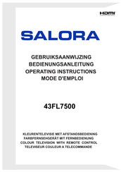 Salora 43FL7500 Gebruiksaanwijzing